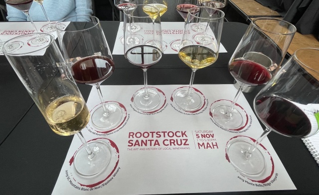 Flight of six wines at the Grand Tasting